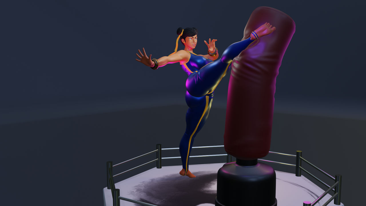 Kick Barbie Chun-Li kick - athletic Barbie by channychan2 on DeviantArt