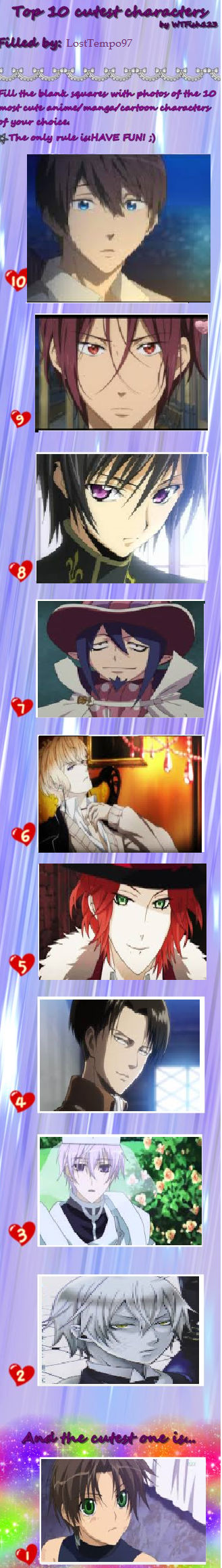 Top 10 Cutest Characters By Losttempo97 On Deviantart Top 10 Cutest Characters By Losttempo97 On Deviantart