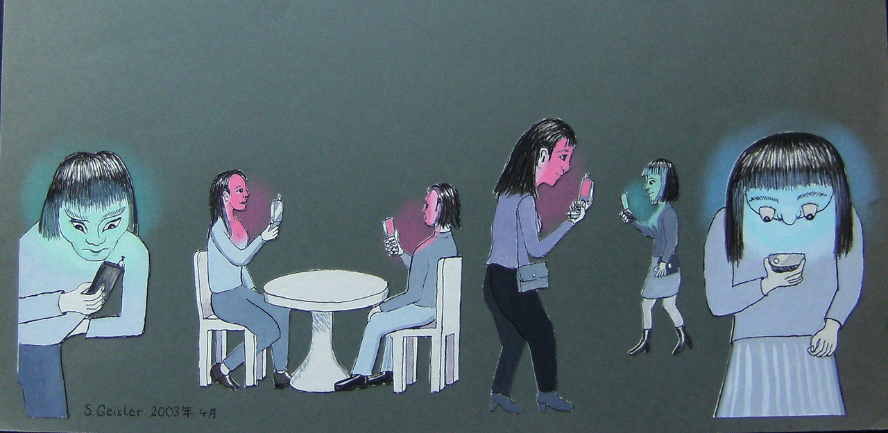 Phone addiction era by Drawlikeachild on DeviantArt