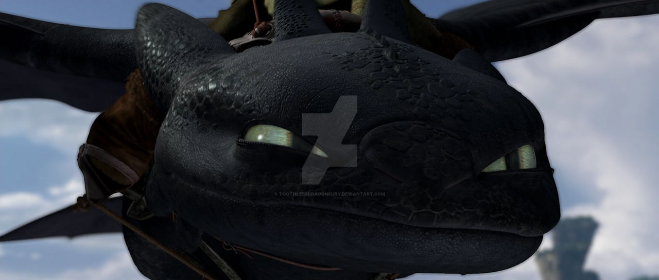 Toothless With Wind Close up of Toothless Flying by ToothlessDragonFury on DeviantArt