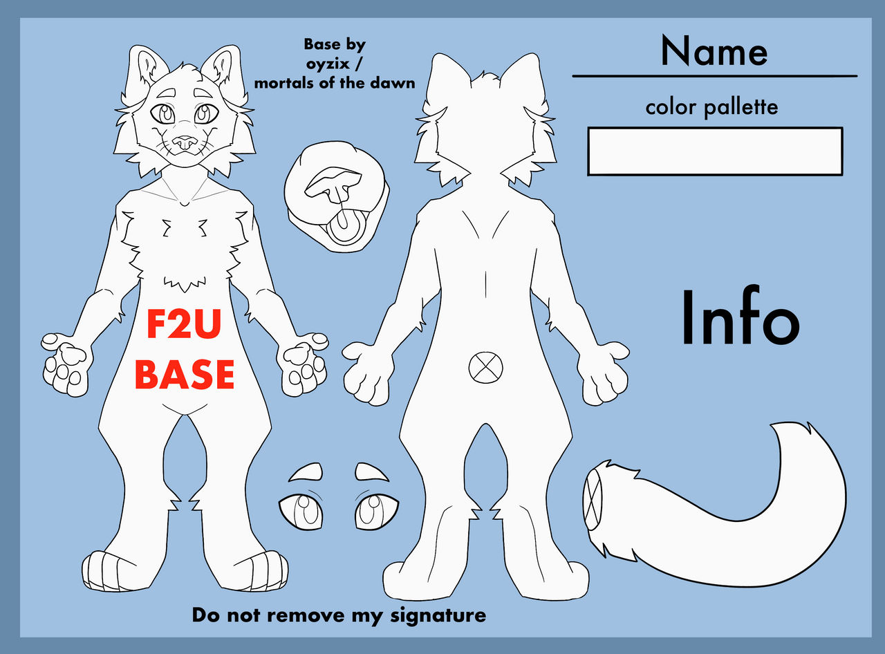 Feline Ref Base F2U Feline cat reference base lineart showcase by Oyzix on DeviantArt