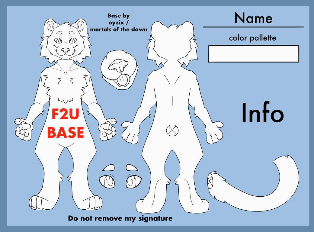 Body Base Rcat Ref F2U Big cat reference base lineart showcase by Oyzix on DeviantArt