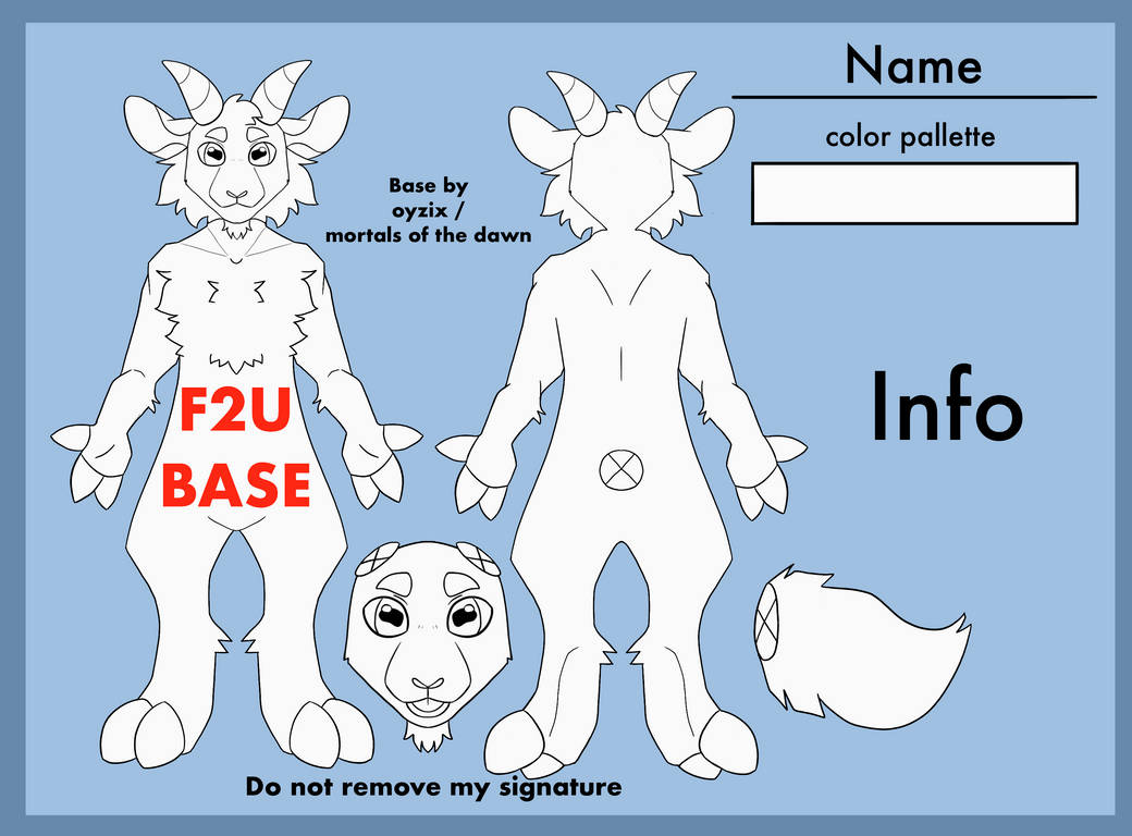 Htf Goat Base F2U Goat reference sheet lineart base showcase by Oyzix on DeviantArt