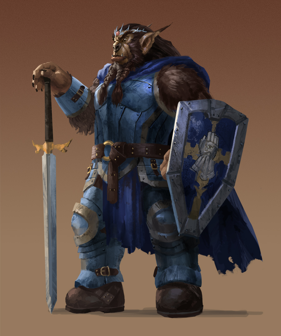 Commission - Bugbear Paladin by Phill-Art on DeviantArt