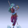 Commission - Water Genasi Bard