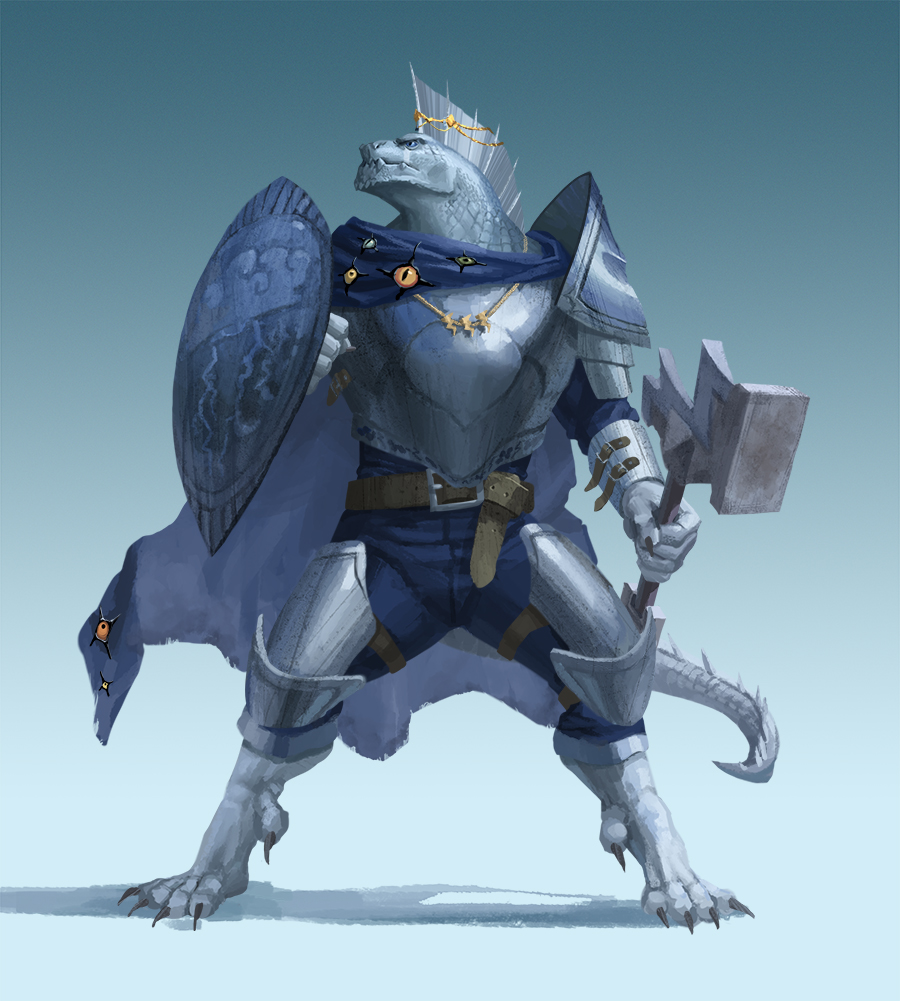 Commission Dragonborn Tempest Cleric by PhillArt on DeviantArt