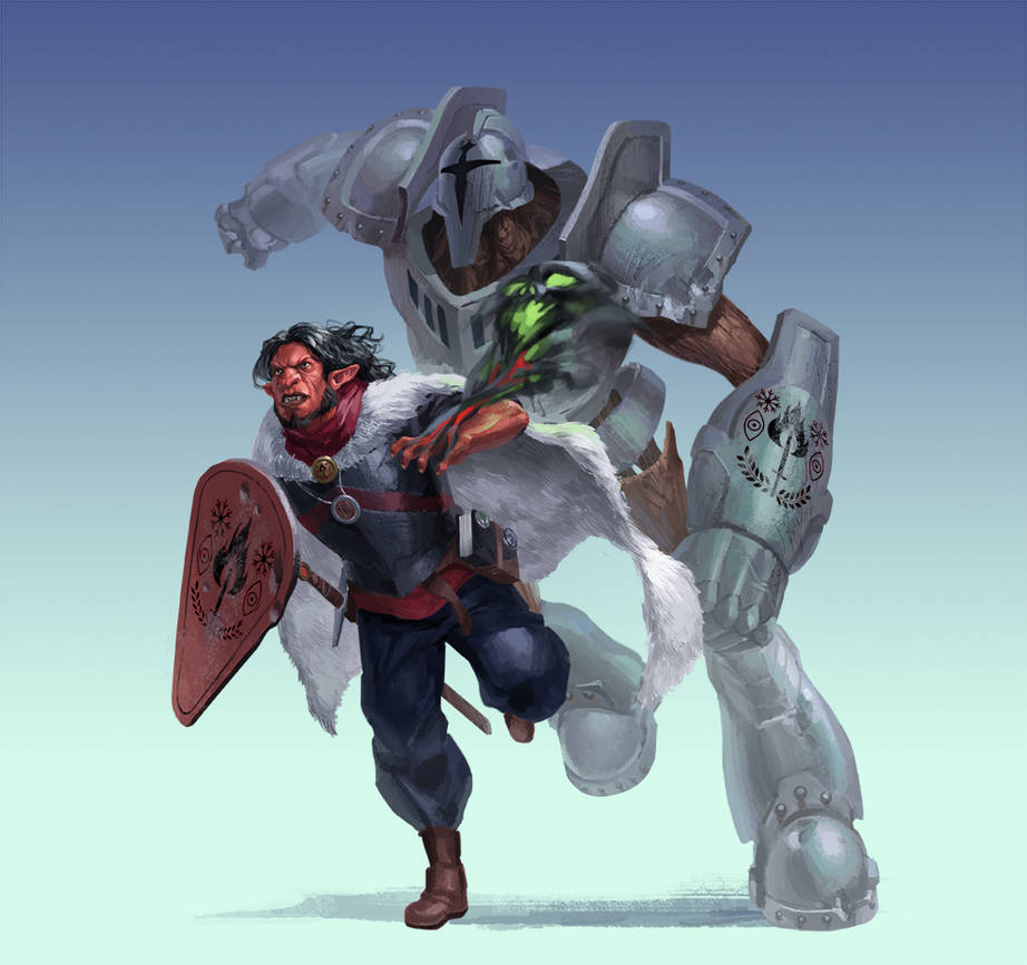 Wizard Construct Commission - Hobgoblin Wizard and Construct by Phill-Art on DeviantArt
