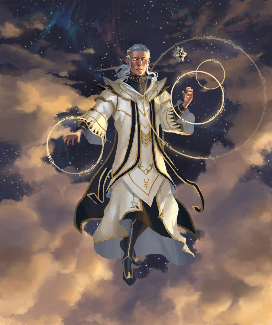 Commission - Elf Sorcerer by Phill-Art on DeviantArt