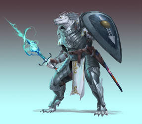 Commission - Dragonborn Paladin