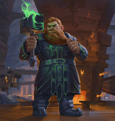 Commission - Dwarven Fighter