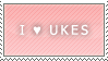 Stamp: I Love Ukes