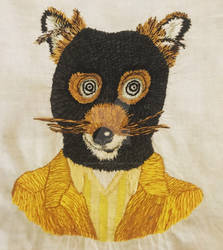 Embroidery Fantastic Mister Fox Fanart