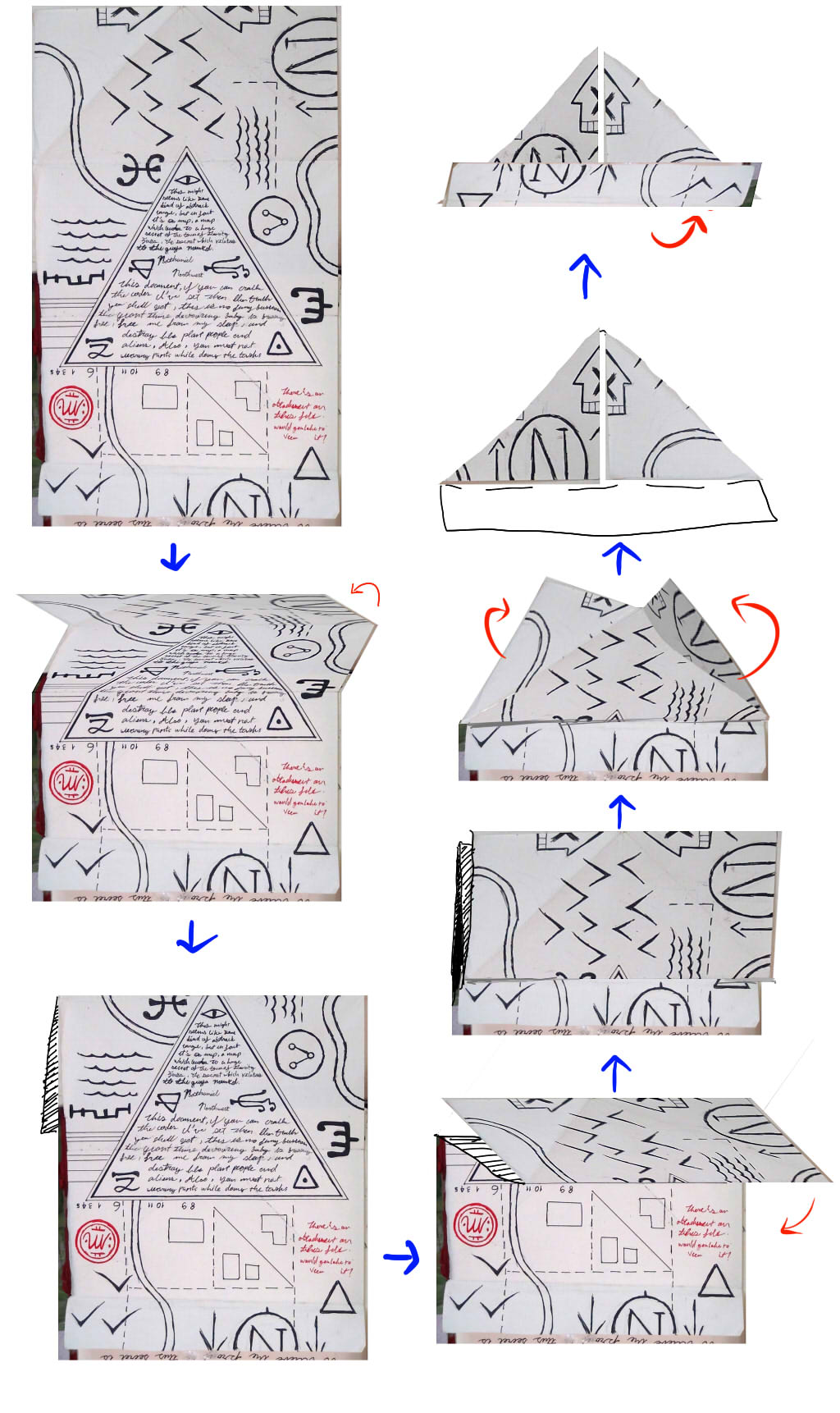 Gravity Falls Journal 3 Replica - Folding Hat Map