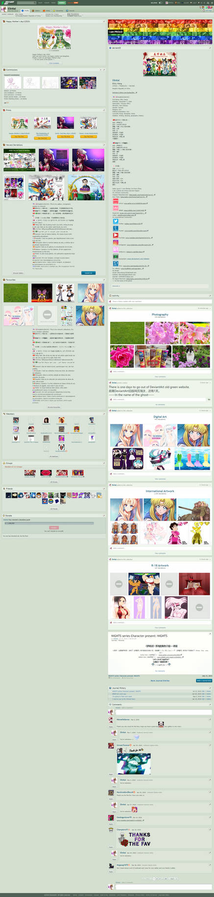 Generic Deviantart Profile My DeviantArt Profile before Eclipse(Long Picture) by Elinital on ...