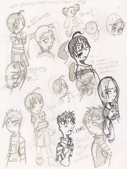 some JV anime sketches