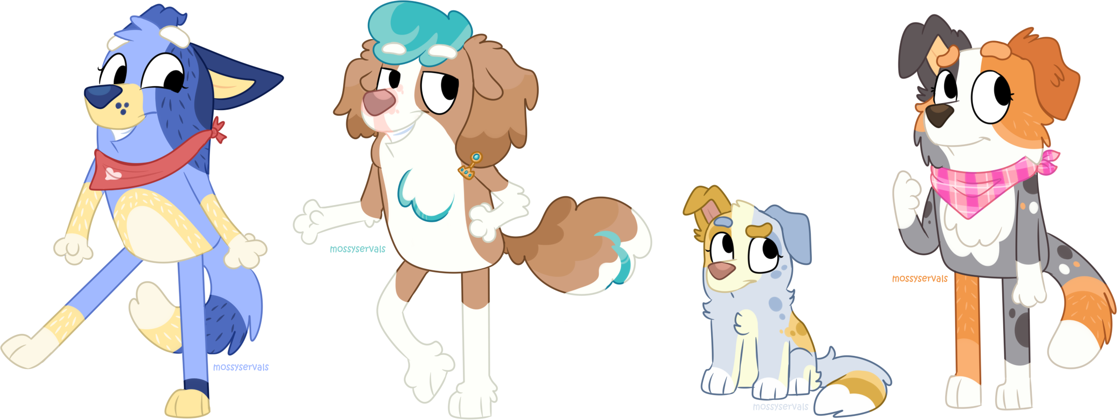 Bluey Adventure Deviantart More Bluey Commissions by mossyservals on DeviantArt