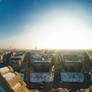 city through a peephole