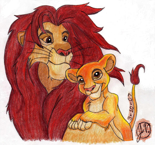 Simba and Kiara by Aguara on DeviantArt