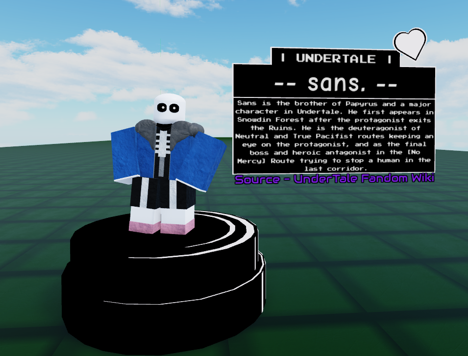 Sans, Undertale 3D Boss Battles - ROBLOX Wiki