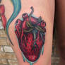 strawberry heart tattoo