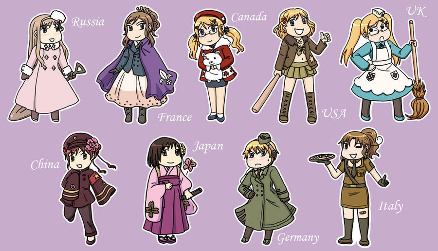 APH: Nyotalia Stickers