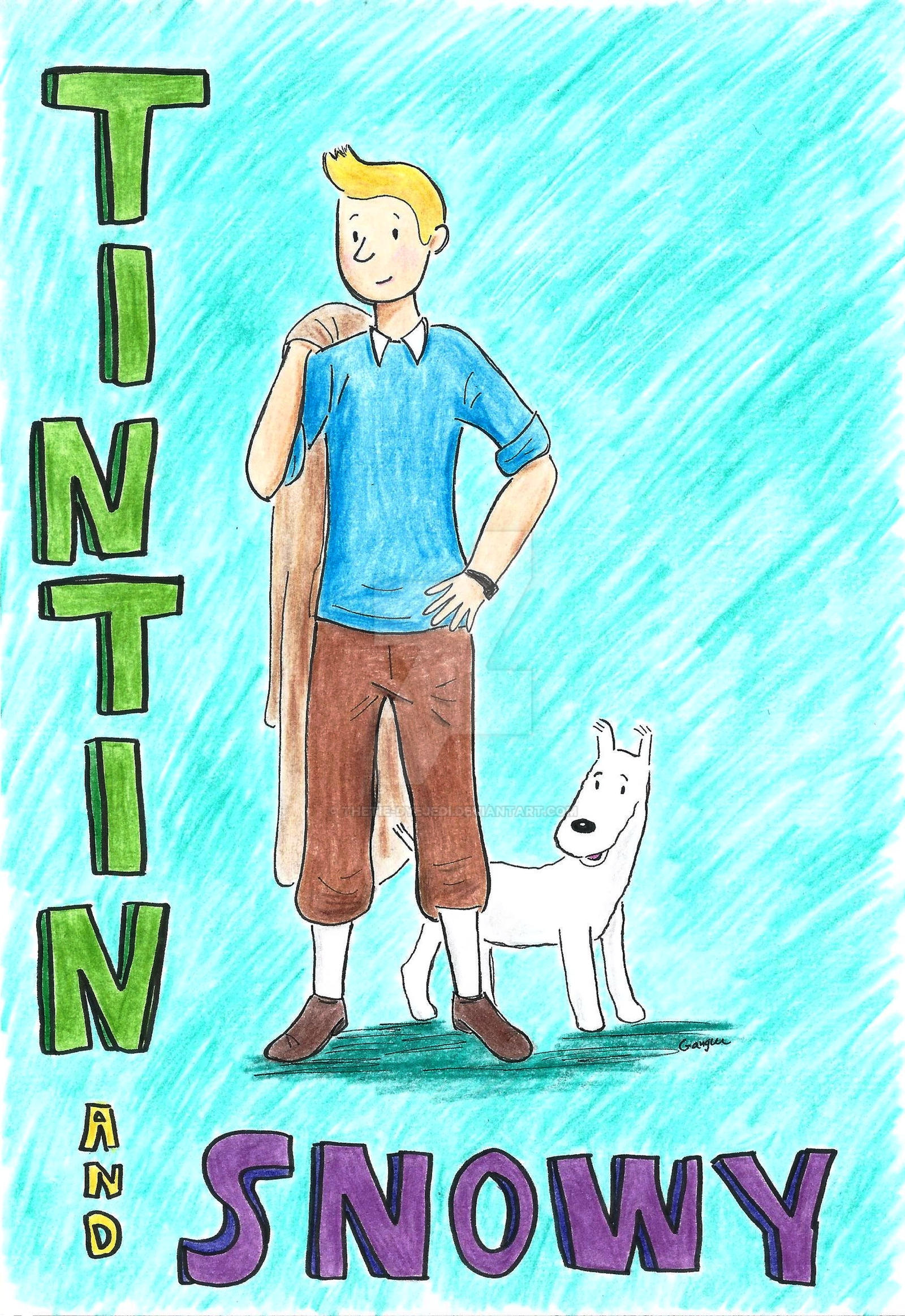 Tintin Deviantart Tintin and Snowy Tribute by TheTie-DyeJedi on DeviantArt