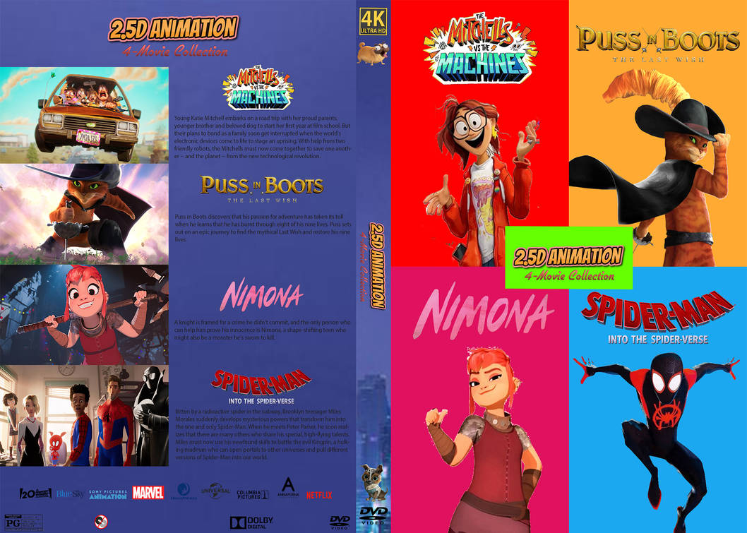 2.5D Animation 4-Movie Collection DVD Cover by 9wsalmon on DeviantArt