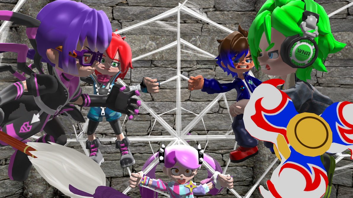 Ninjala MMD - Fighting the Spider Ninja by Ender-The-Inkling on DeviantArt