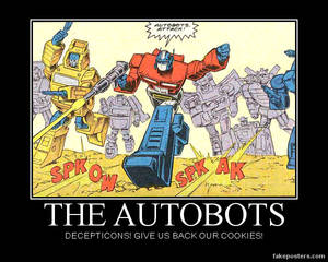 1 autobots want there cookies