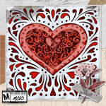 Papercut Heart MELOGRAPHICS #ValentinesExclusive