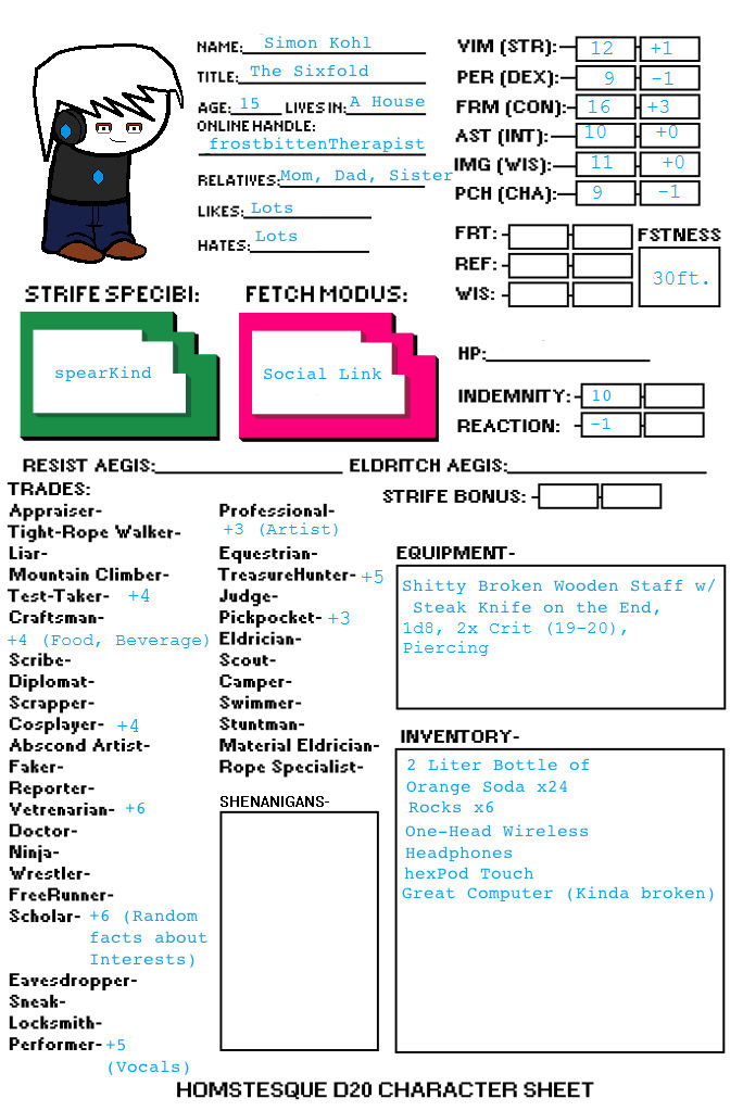 SQUEST Character Sheet by llamamiah12 on DeviantArt