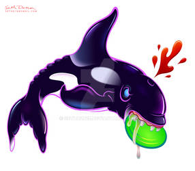 Angry Killer Whale by sethd2725