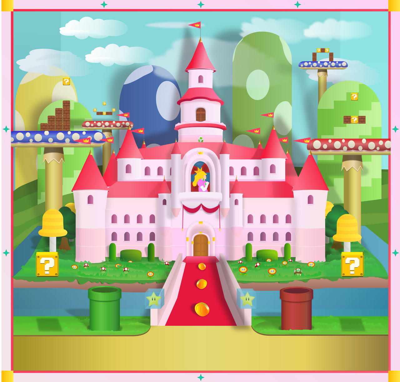 Pictures Of Princess Peach's Castle