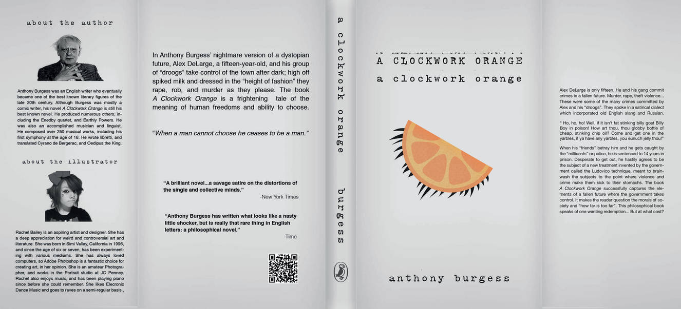 A Clockwork Orange Book Cover Redesign by ItsRachul on DeviantArt