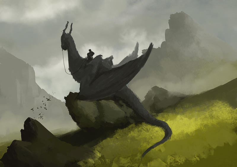 Dragon Rider - Speedpaint by ArtOfBenG on DeviantArt