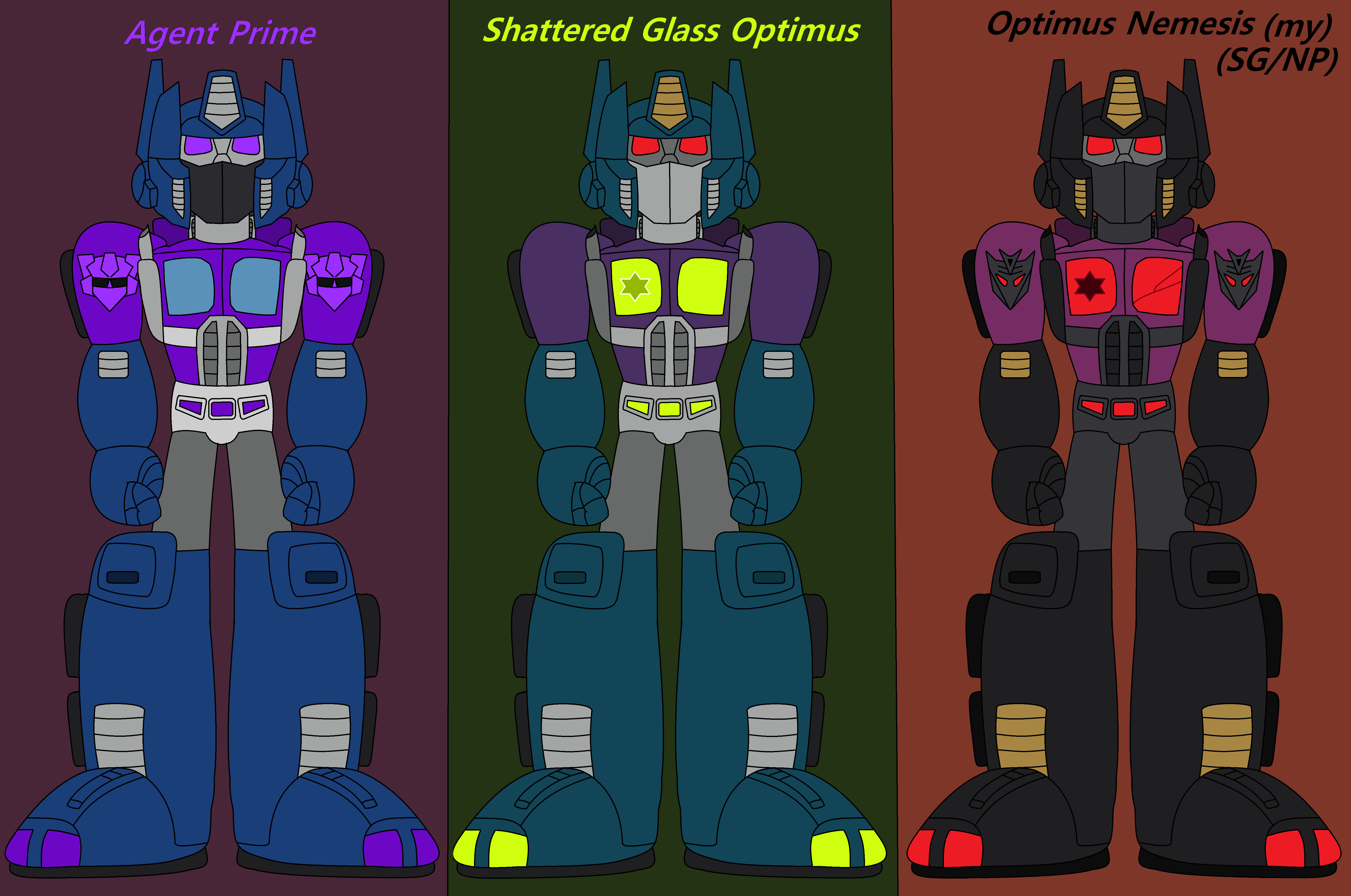 Prim Purple Purple Prime Trio by Big-Time99 on DeviantArt