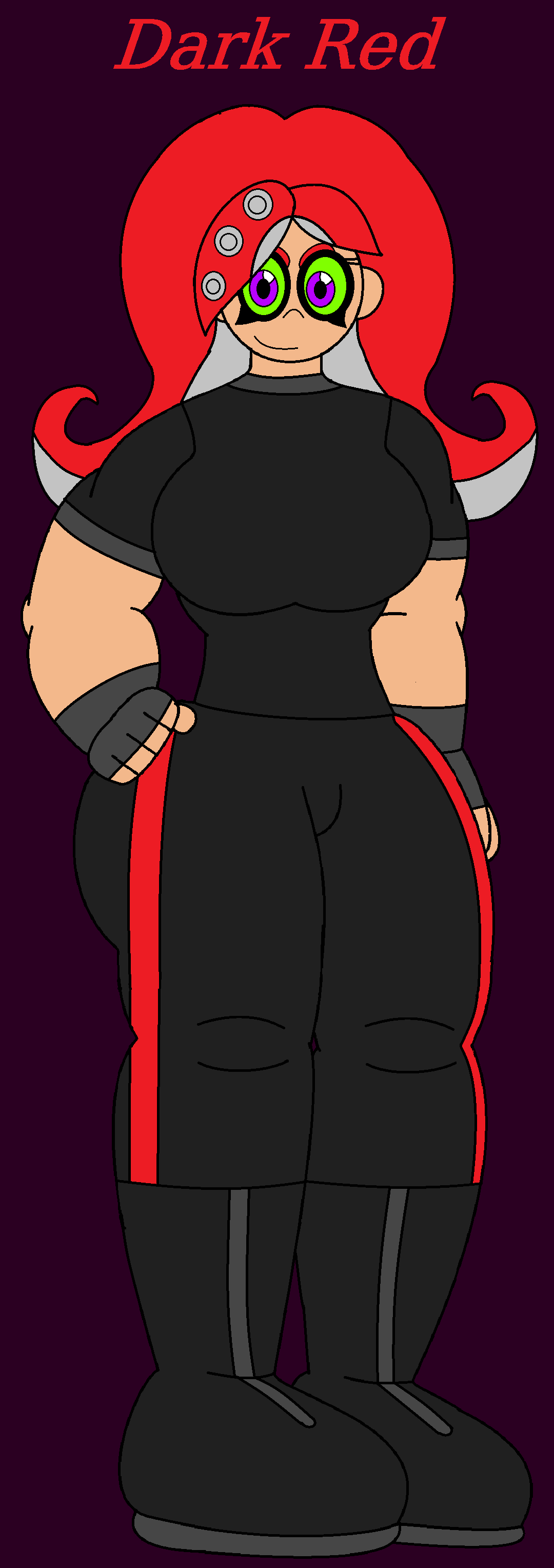 Dark Red The Rival Octoling(OC Gift) by Big-Time99 on DeviantArt