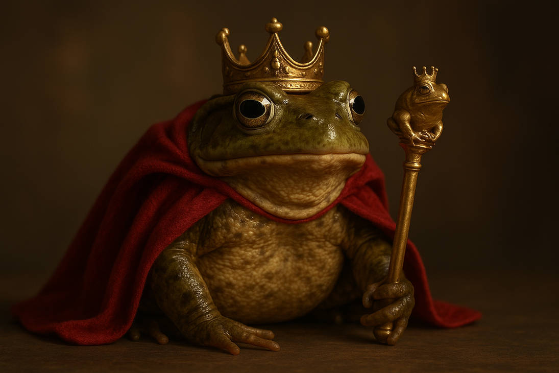 20250830 0411 King Bob Frog Ruler simple compose 0 by DanielXTC7L985V2 ...