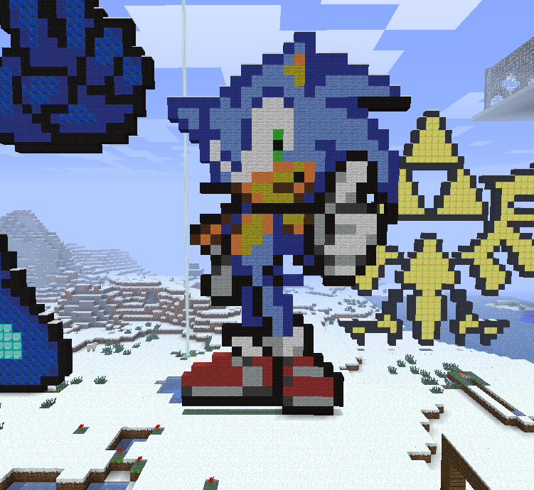 Minecraft Sonic By Kokoro567 On DeviantArt