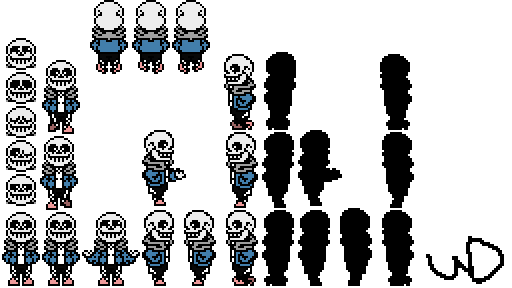 Pixilart - Sans Overworld sprite remastered by RJW3009