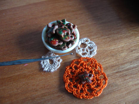 miniature crochet doily