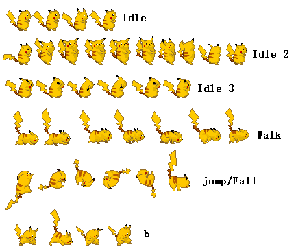 Pikachu sprites deals