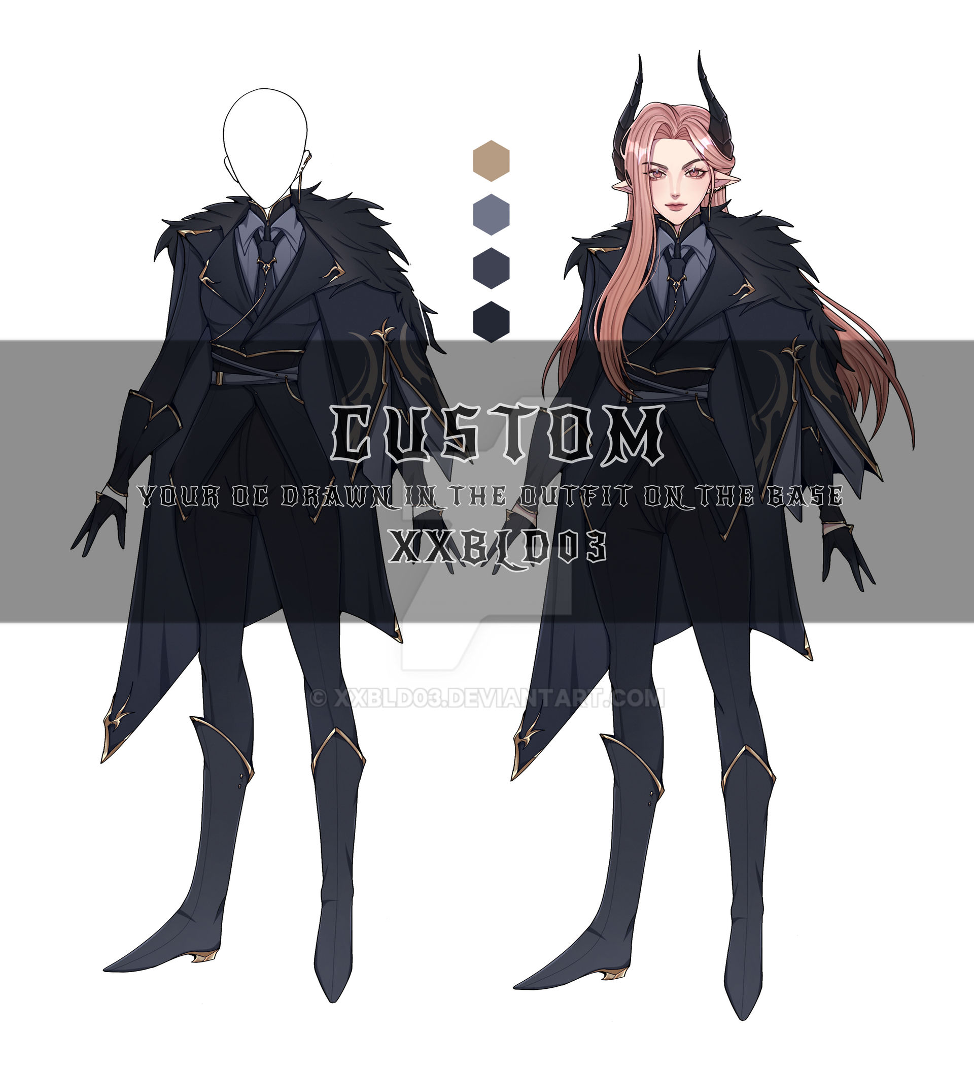 Custom Oc Layout Custom_Your OC Drawn in the outfit on this base by xxbld03 on DeviantArt