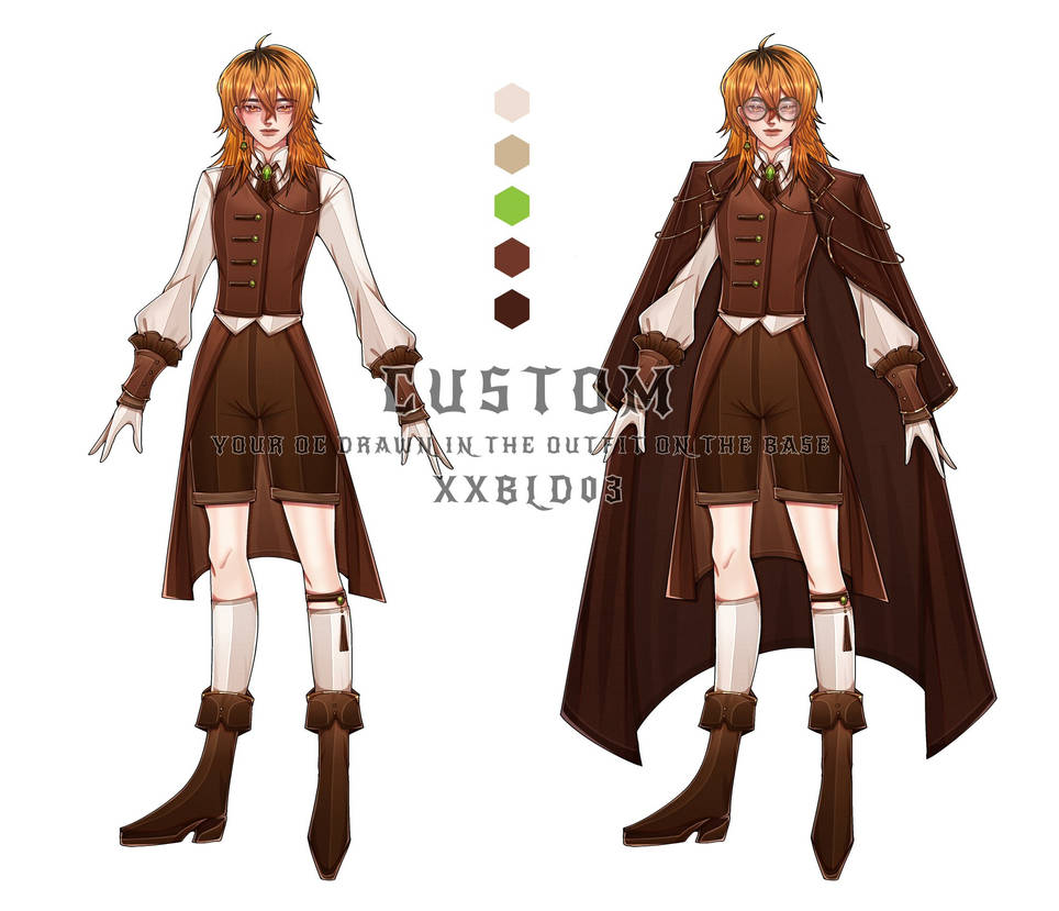 Sample Custom_Your OC Drawn in the outfit on this by xxbld03 on DeviantArt