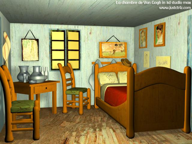 van gogh room in 3 dimensional