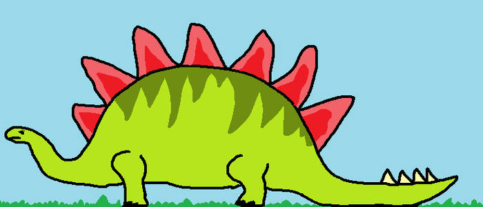 MS Paint Stegosaurus