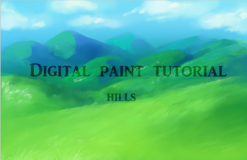 Background Tutorial: Hills (Digital Painting)