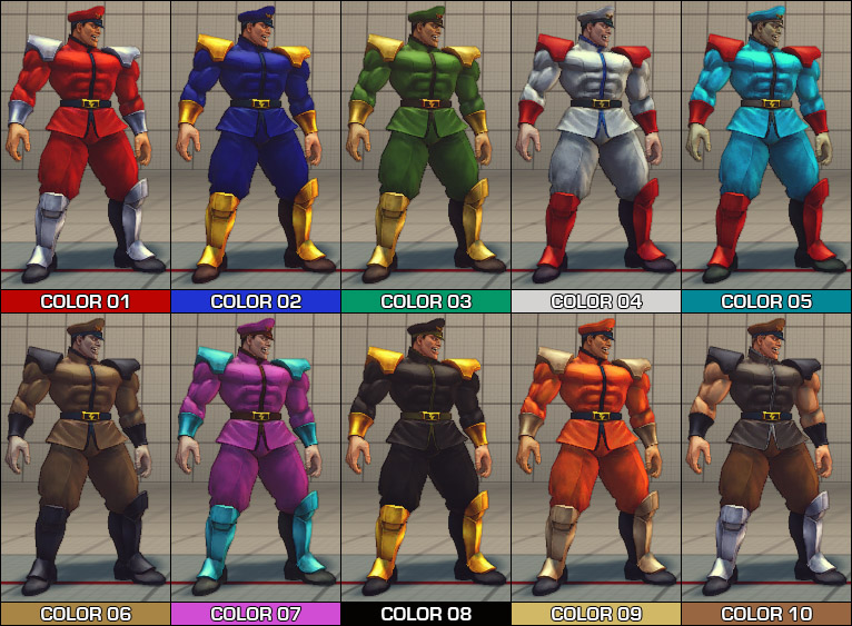 Vega Colour Pack - SF4 Mod