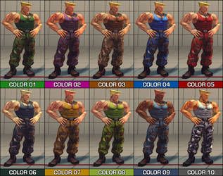 Guile Colour Pack - SF4 Mod