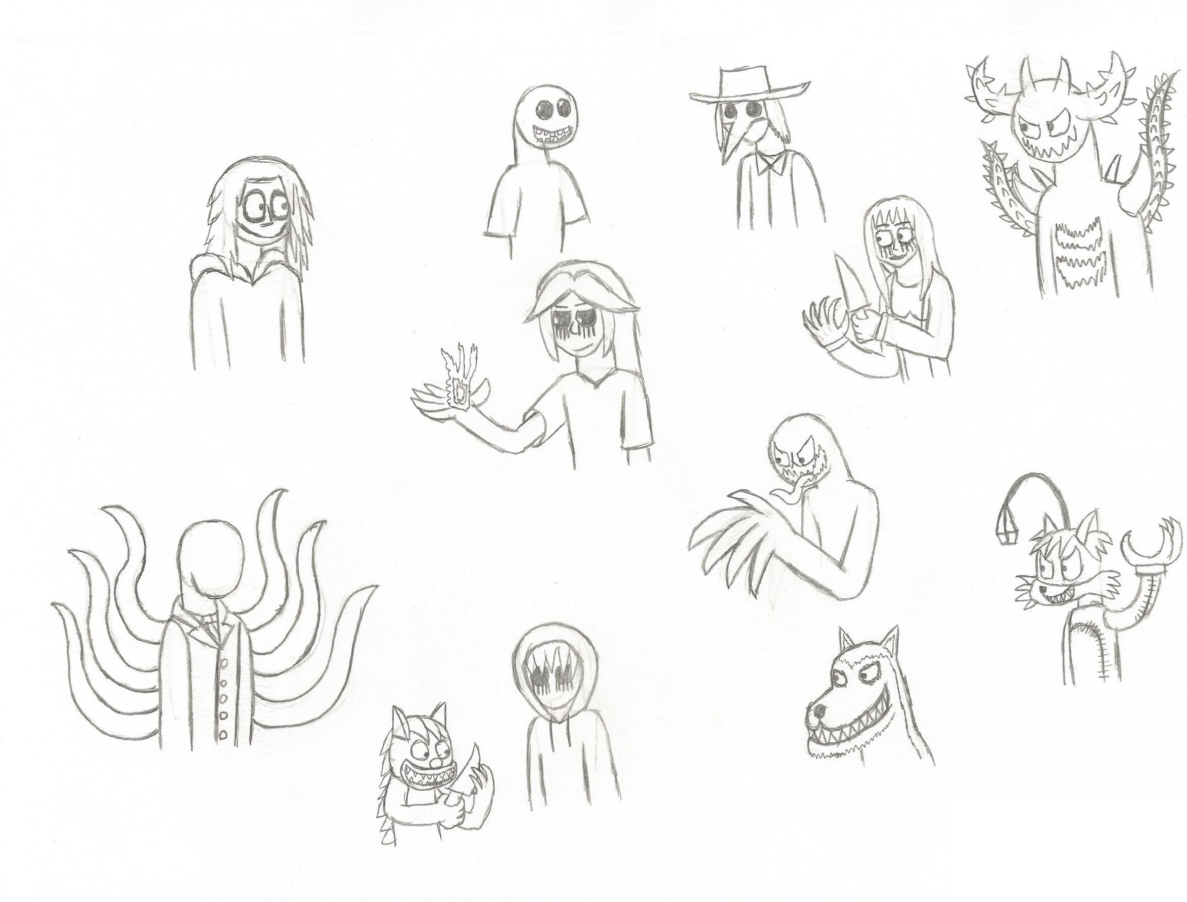 Creepypasta Headcanon designs